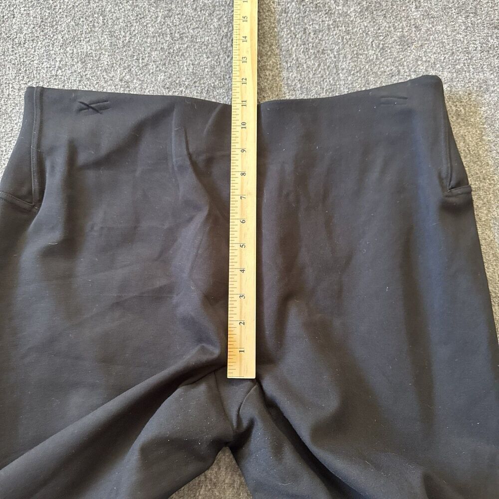 Spanx Perfect Front Slit Skinny Pants Women Sz 2X 20584R Black Smoothing Stretch - Picture 9 of 10